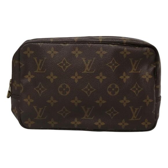 Louis Vuitton Trousse De Toilette Brown Canvas Clutch Bag (Pre-Owned) - Picture 1 of 16